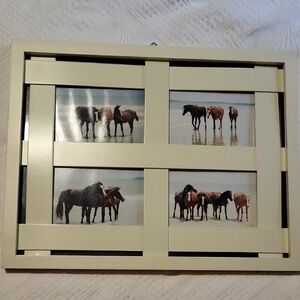 Elegant Beige Horse Picture Frame